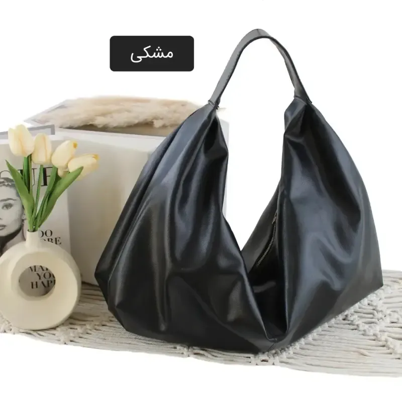 کیف زنانه چرم مصنوعی روزمره و اسپرت ابعاد 45 در 35 سانتیمتر - تصویر 3