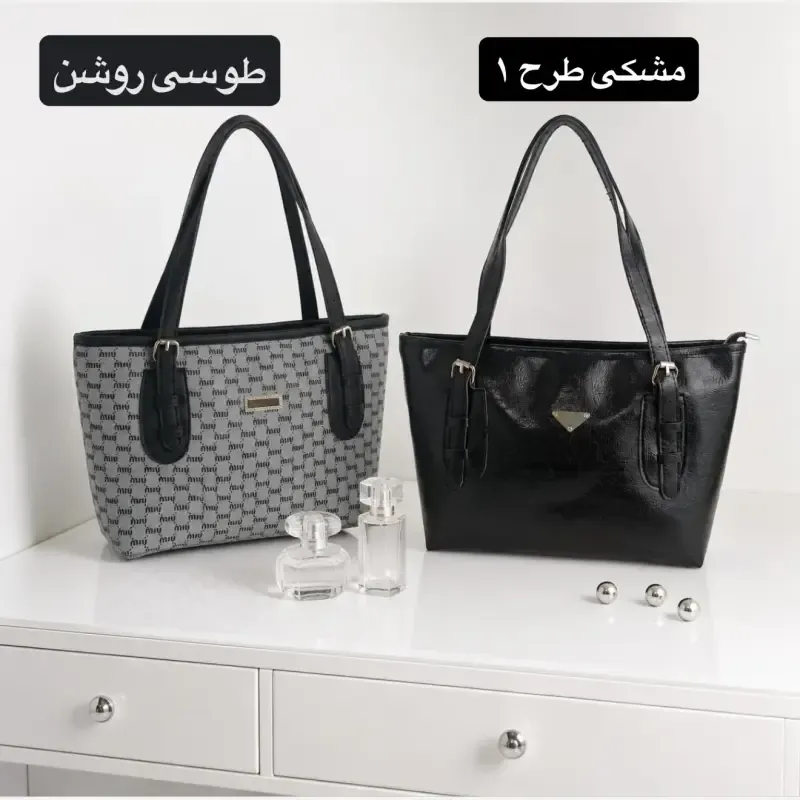 کیف زنانه چرم مصنوعی روزمره اسپرت ابعاد 37 در 24 سانتیمتر - تصویر 3