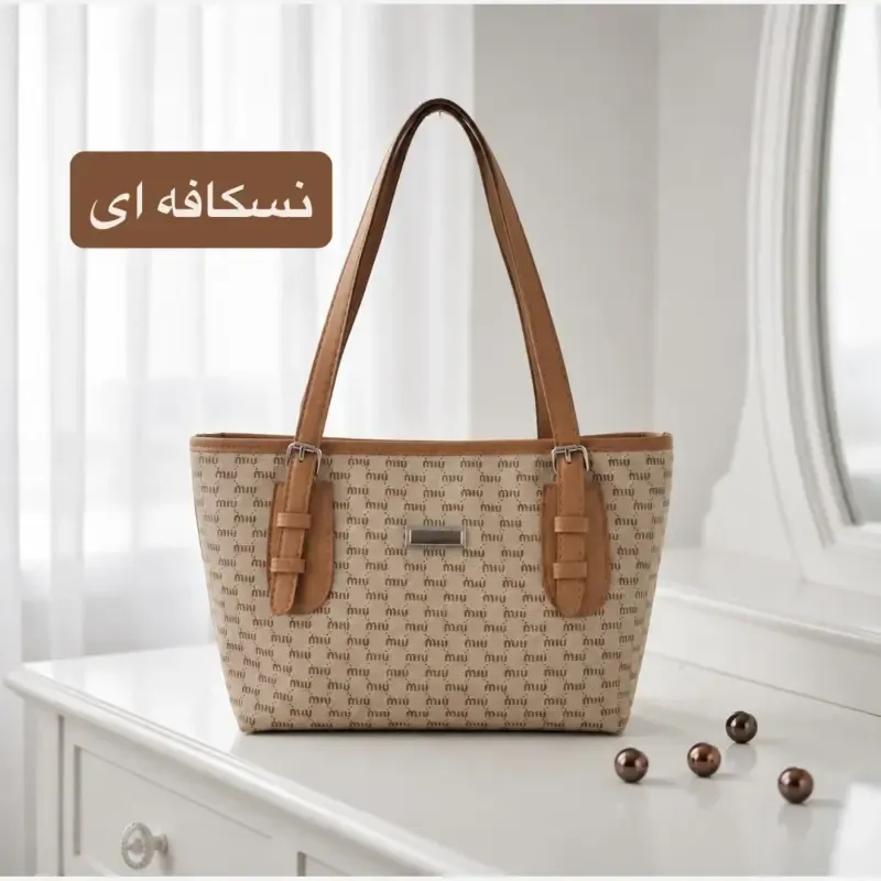 کیف زنانه چرم مصنوعی روزمره اسپرت ابعاد 37 در 24 سانتیمتر - تصویر 2