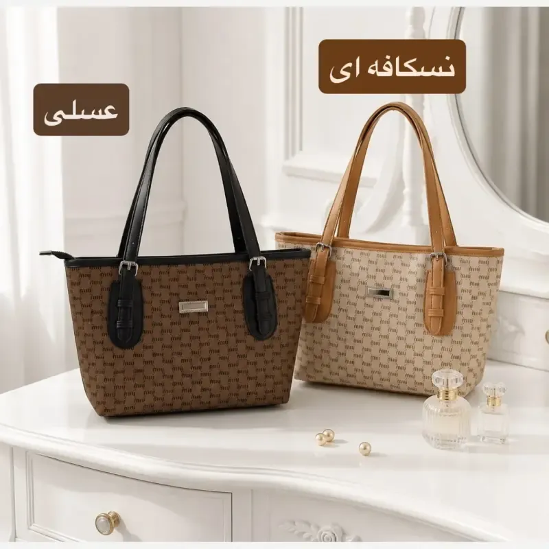کیف زنانه چرم مصنوعی روزمره اسپرت ابعاد 37 در 24 سانتیمتر - تصویر 5