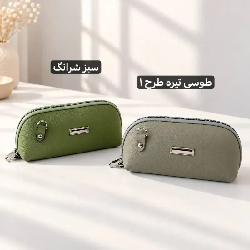 کیف پاسپورتی چرم مصنوعی زنانه با بند بلند و جیب داخلی - تصویر 8