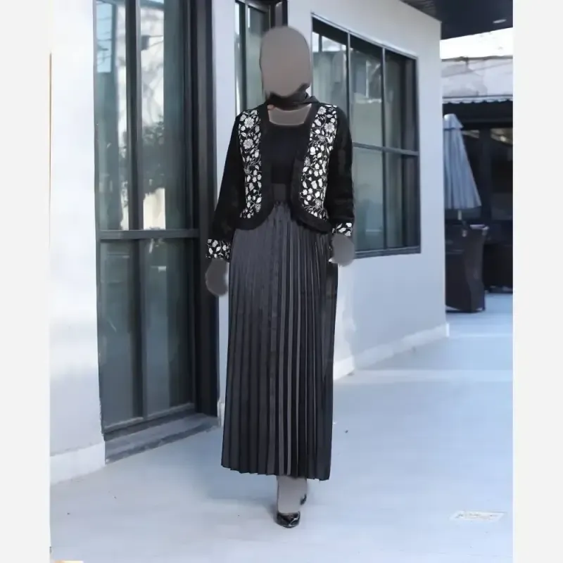 کت تک زنانه مخمل درجه یک خرجکار هندی فری سایز رنگبندی طرح 1 و طرح 2 - تصویر 7